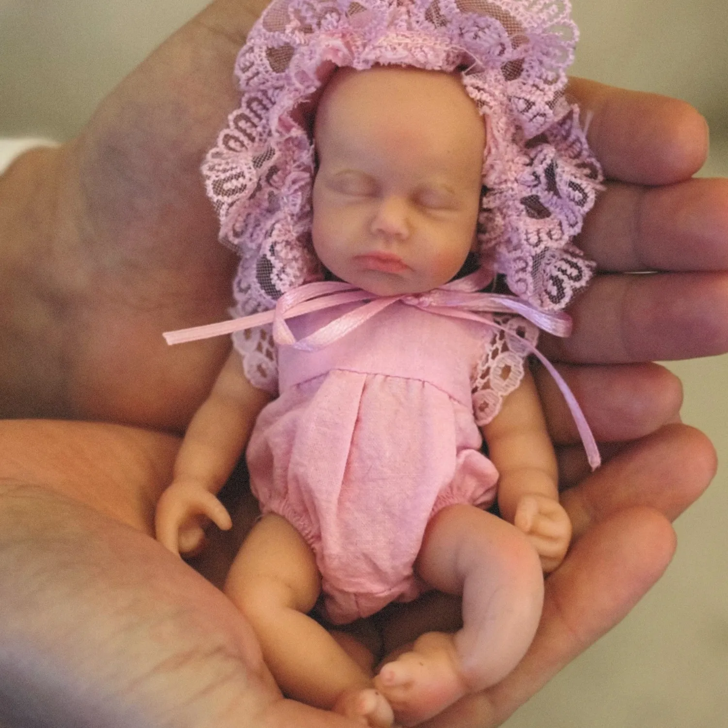 Anjo 인형 6 인치 미니 팜 소녀 Loulou 소프트 솔리드 실리콘 Reborn Doll Sleep Bebe Reborn Doll Pеборн Bebê Reborn Kукла Pеборн