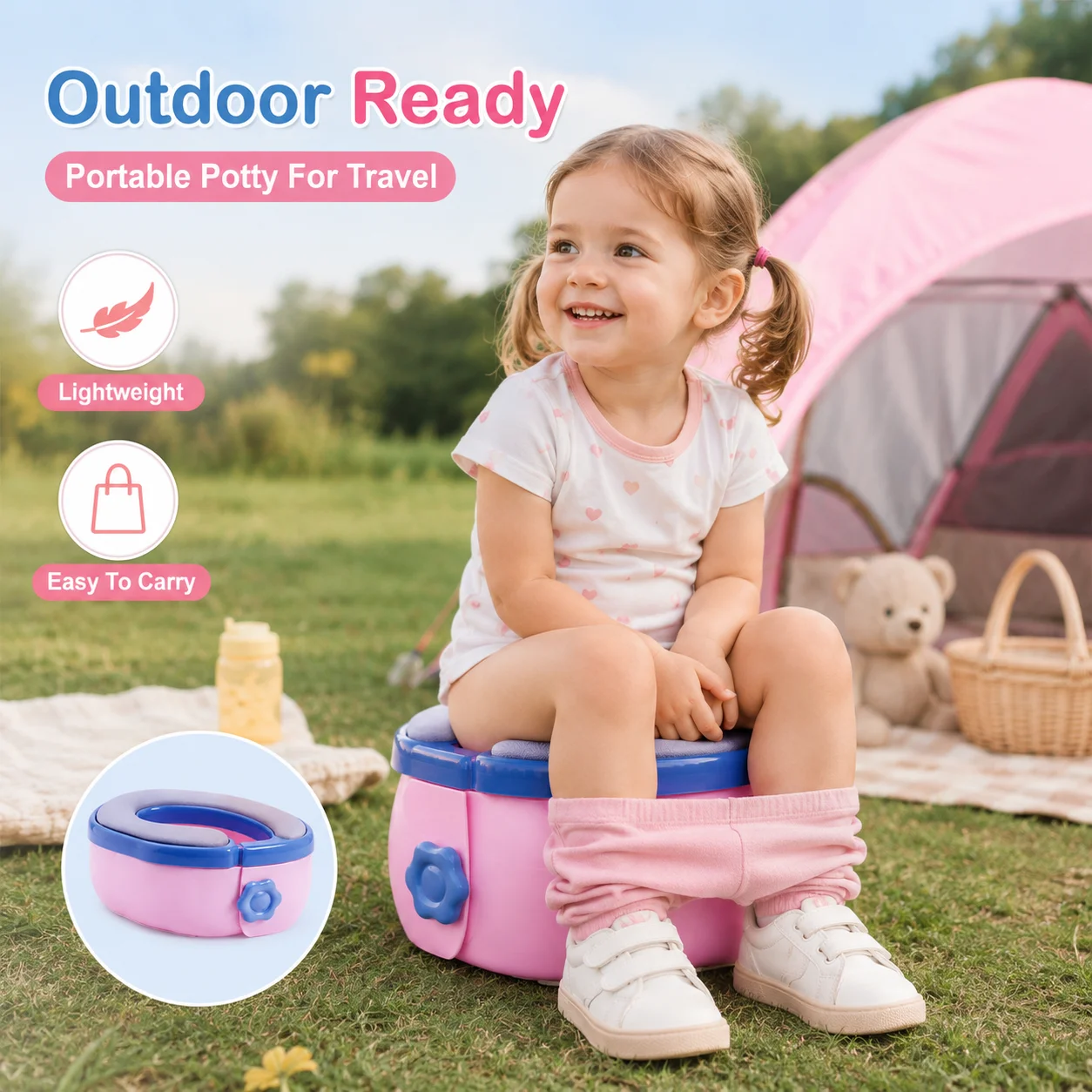 Draagbare opvouwbare reispotje - Kids Outdoor Foldable Chair recensie en prijs