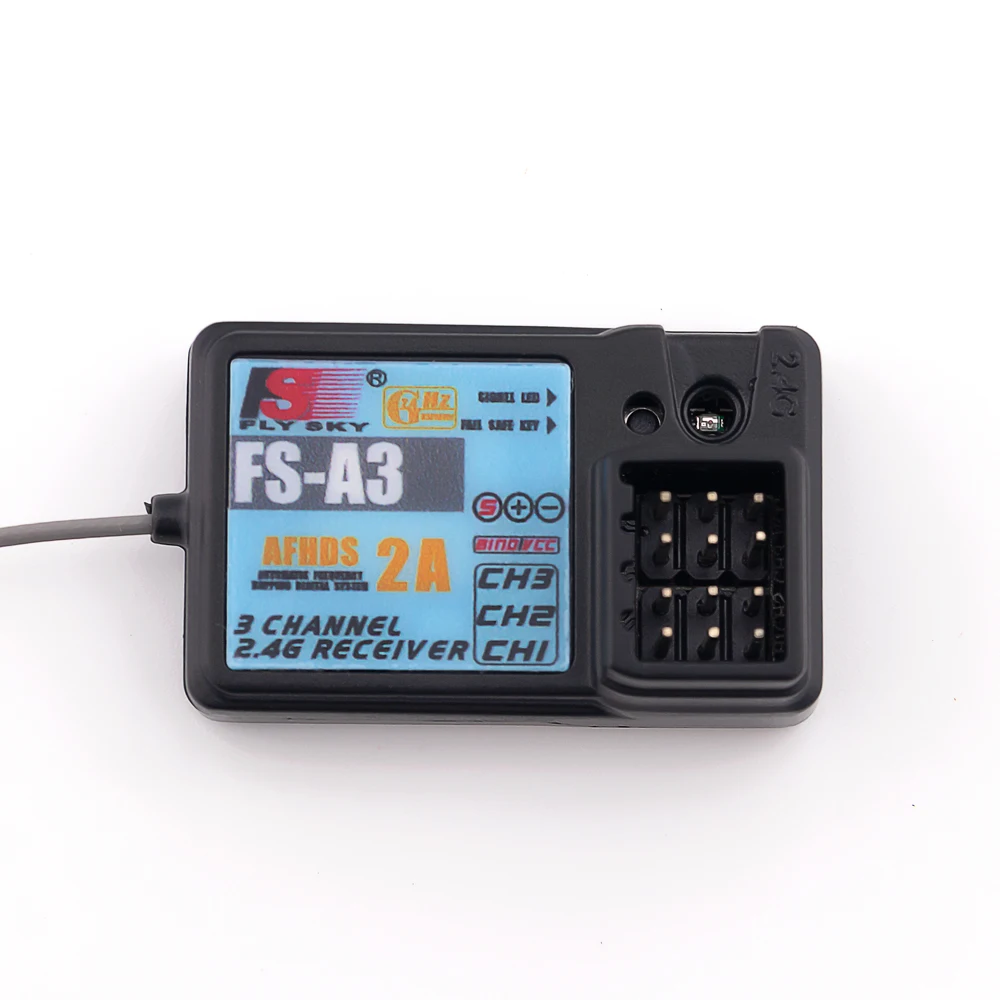 Flysky FS-A3 Waterproof AFHDS2A 2.4G 3CH Receiver for Flysky GT2E GT2G Transmitter RC Car Boat