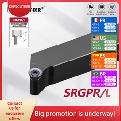 SRGPR1616 SRGPR2020 SRGPR2525 SRGPL2020 SRGPL2525 External Turning Tool SRGPR SRGPL Lathe Bar Turning Holder CNC Cutter Bar