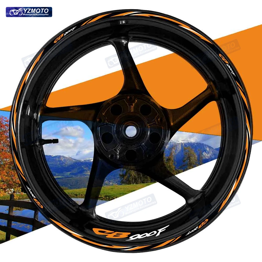 

For Honda CB900F Motorcycle 17 Inch Front And Rear Wheel Stripe Sticker Wheel Tape Decal Decorative Reflective Rim Stickers