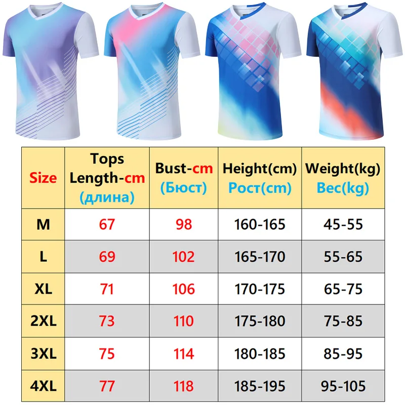 Men Print Badminton Tshirts Running Outdoor Fitness Sports Quick Drying Tennis Training Summer  V Neck Workout Short Sleeve