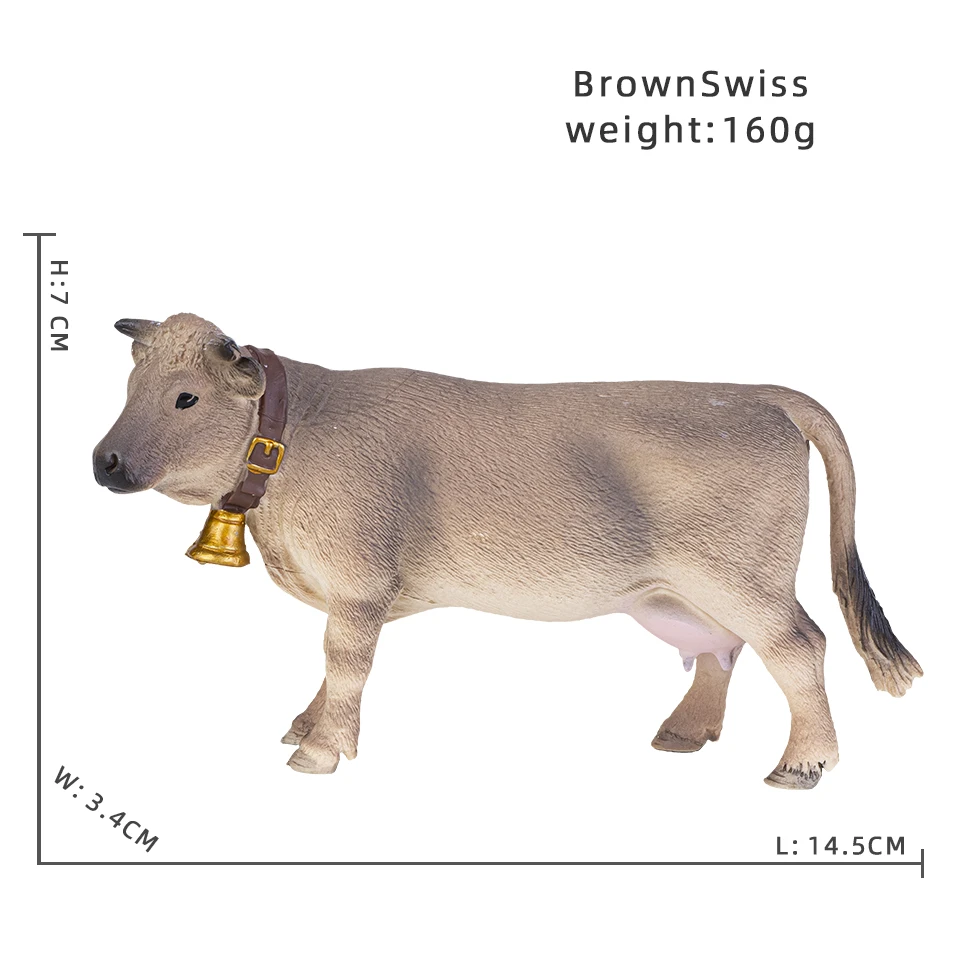 Nutztiere Milch Kuh Geflügel Rinder Kalb Stier Bison Ox Action figuren Sammlung PVC frühen pädagogischen Spielzeug Kinder Geschenk – Detail 16