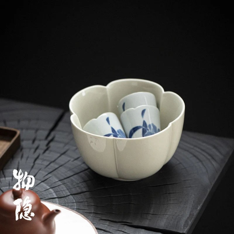 

Японский чайный набор WunTang: фильтр для чая в форме лепестка, аксессуары для чая Гунфу с цветочным узором