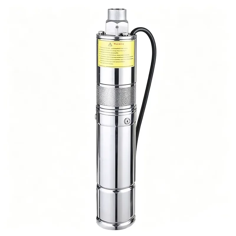 3 Inch Solar Photovoltaic Pump DC 24V Upgraded Cast Screw Type Deep Well Water Pump for Off-Grid Irrigation IP68 Waterproof