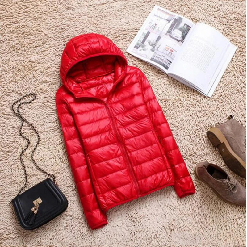 90% White Duck Down Jacket Women Autumn Winter Warm Coat Lady Ultralight Jacket Female Windproof Parka 2023 New