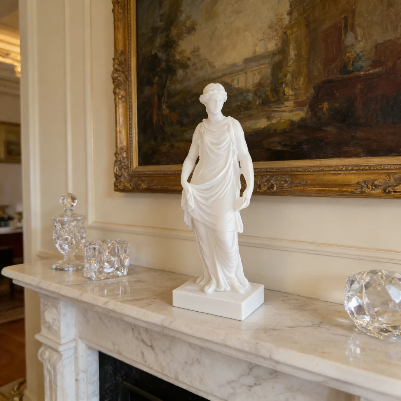 Greek Female Statue Figurine Classical Goddess Home Decoration Fashion Fireplace and Desktop Display Item