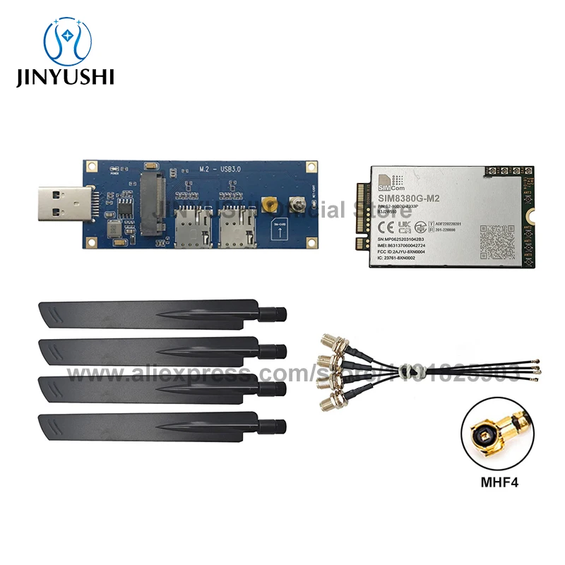 

Бесплатная доставка по DHL/Fedex SIMCOM SIM8380G-M2 Модуль 5G Sub-6G с USB-платой mmWave Multi-Band 5G NR/совместим с SIM8300
