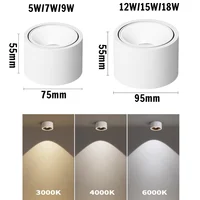 Surface-mounted downlights, anti-glare ultra-thin LED spotlights, living room ceiling lights, bedroom and study 110V/220V 5W7W 6