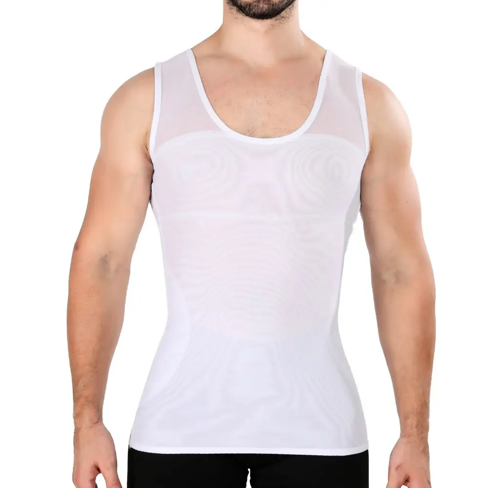 Men\'s Body Shaper Chest Slim Tank Top Hide Gynecomastia Compression Shirt For Men Slimming Undershirt Shapewear