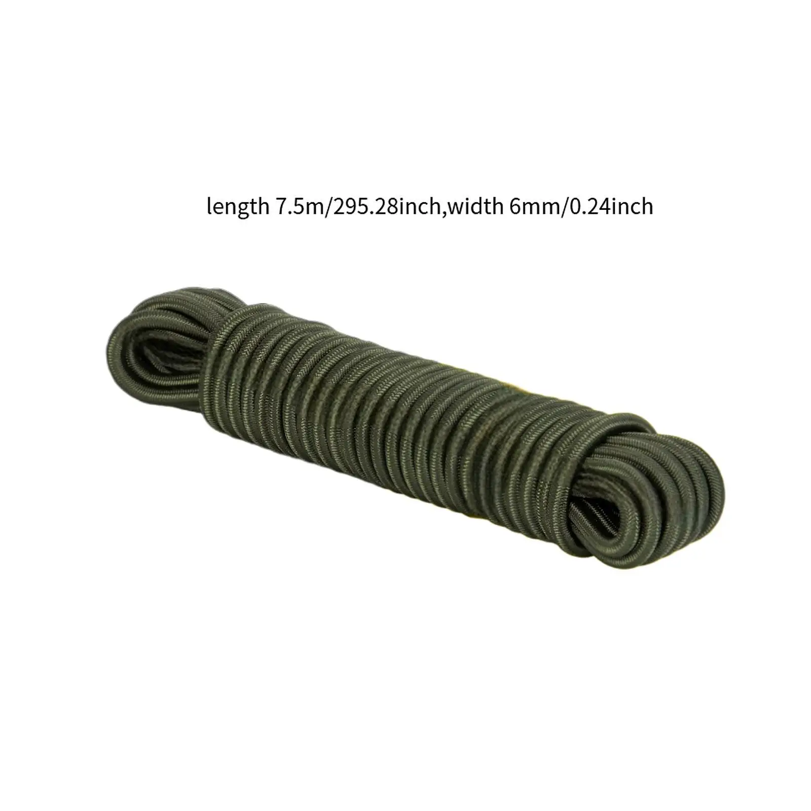 Elastic Cord Solid Polyester Bungee Rope for Rope Camping Home Outdoor Bundling and Securing Items