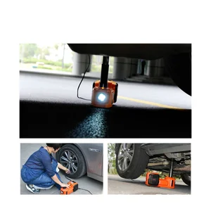 Jack by electric hydraulic car with pump inflation tire and LED flashlight, 3 in 1 lift jacks with secure hammer, car tools, 5ton, 12V 10 Main Sales Electric Talk - №3