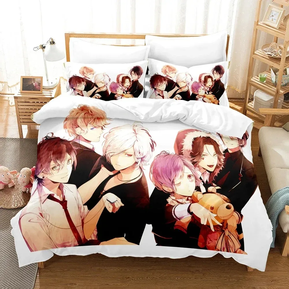 

Anime Diabolik Lovers Bedding Set 3D Printed Suitable for Bedroom Duvet Cover Set With Pillowcases Kids Home Textile