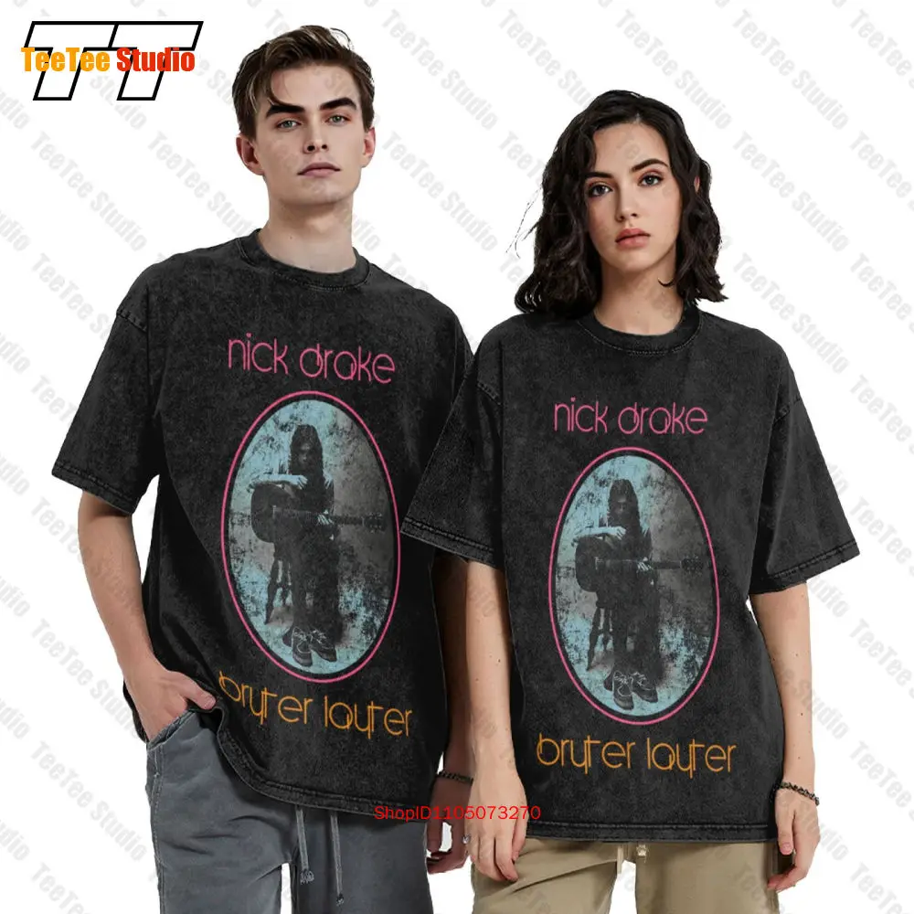 Nick Drake Bryter Layter Singer Acoustic Musician Vintage Oversized T-Shirt DO4F