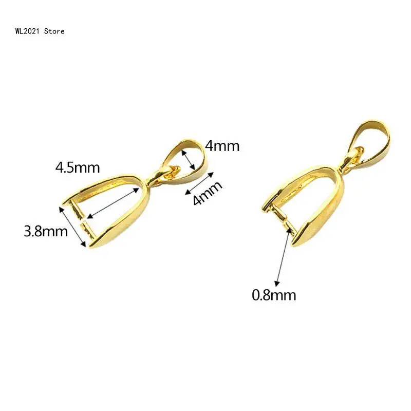 Practical 10x/Set Alloy Pendant Buckle Jewelry Making Supplies Necklace Charms Buckles for DIY Buckles Charm Connection