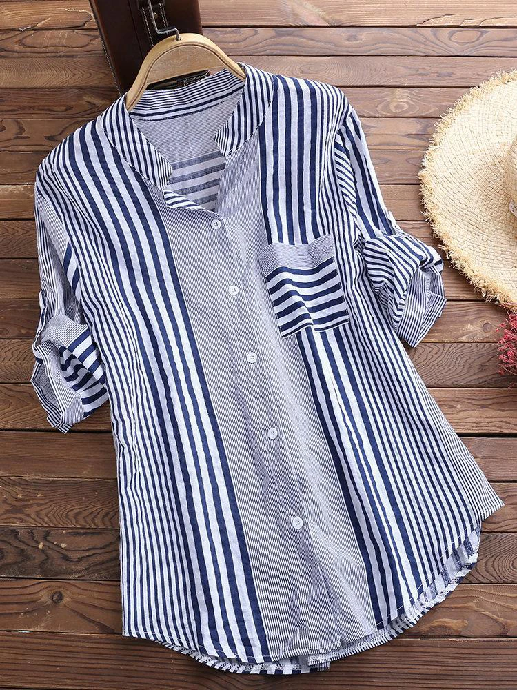 Plus Size 5XL Casual Loose Cotton Linen Women Shirts Spring Summer Short Sleeve Oversize Blouse Button Down Womens Blouses Tunic