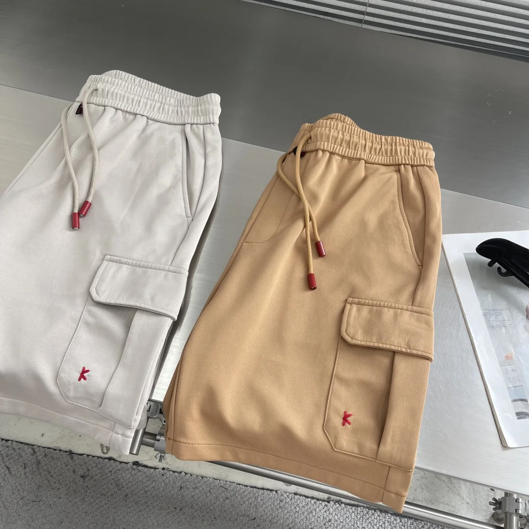 Kiton26ss spring and summer new tooling style casual shorts