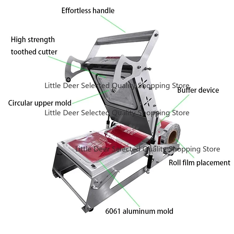 Custom Sealable Meal Pulp Lamination Film Tray Disposable Biodegradable Food Tray Packaging Sealing Machine