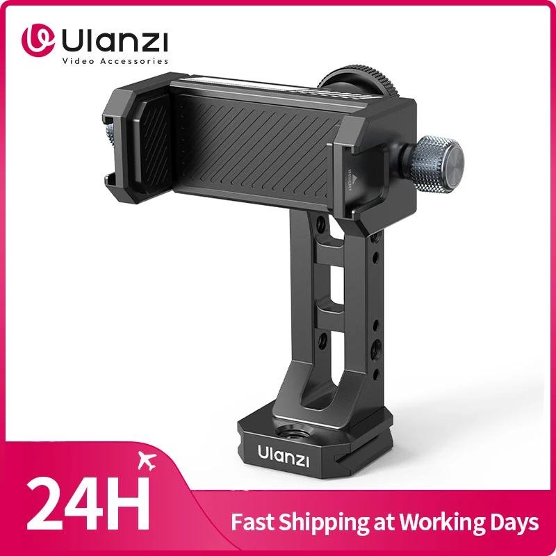 Ulanzi M053 Phone Mount Phone Clip Arca Swiss&Uka Quick-release Phone Holder with Ball Head for Horizontal/Vertical Photography