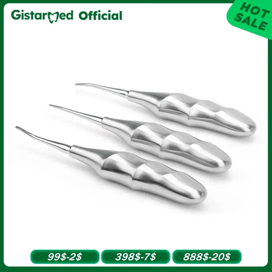 Dental Tooth extraction Tool Straight Curved Dental Root Lift Elevator Stump Apical Dentist Minimally Invasive Surgical Forcep