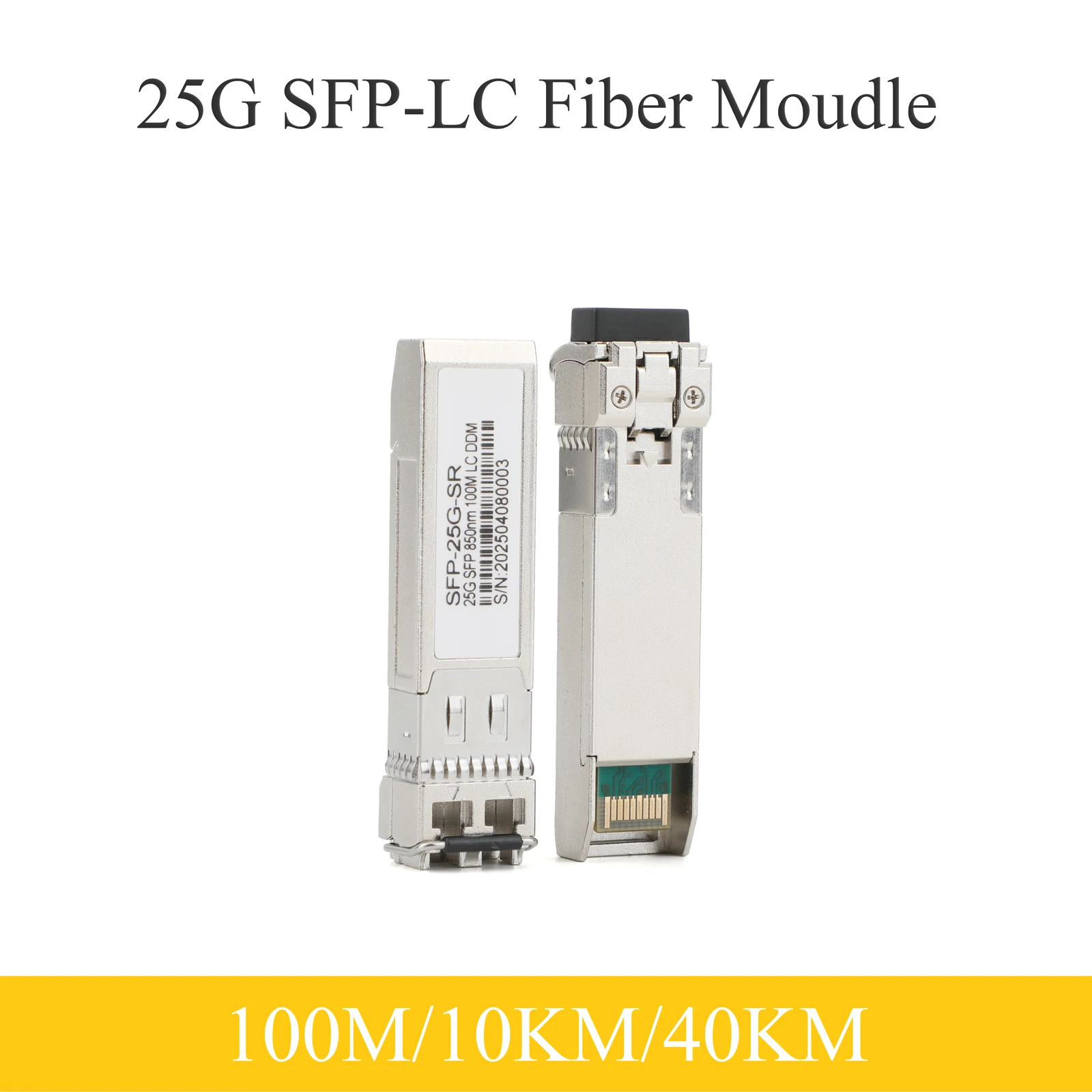 

1 шт. 25G SFP оптоволоконный модуль 850 нм/1310 нм двойное волокно LC 100 м/10 км/40 км многомодовый/одномодовый для коммутатора Cisco Mikrotik Ethernet