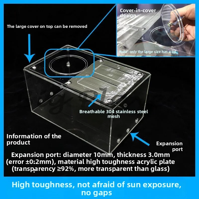 DIY Landscape Box Ant Castle Ecological Breeding Box Super Large Crawler Ant Acrylic Activity Area Battle