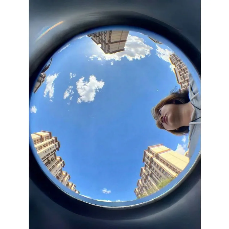 1pc Interesting Mobile Phone Fisheye Lens Three-In-One Mobile Phone Lens Magnifying Glass Fisheye Wide-Anglengle Props