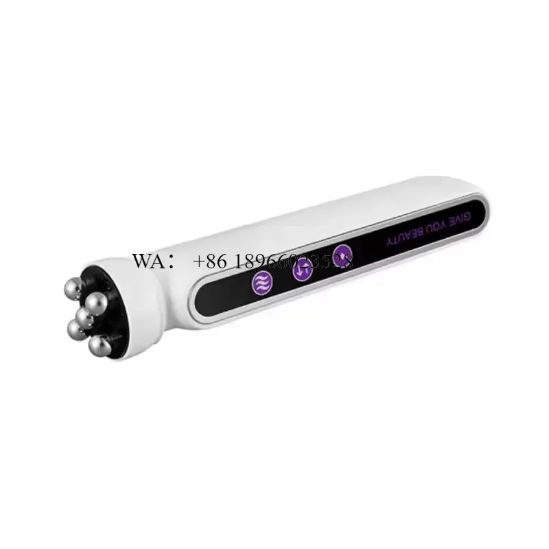 WMWMNU EMS Microcurrent Facial Heating Body Eye Face Lift Pulling Rotating Roller Massage Device for Lymphatic Drainage