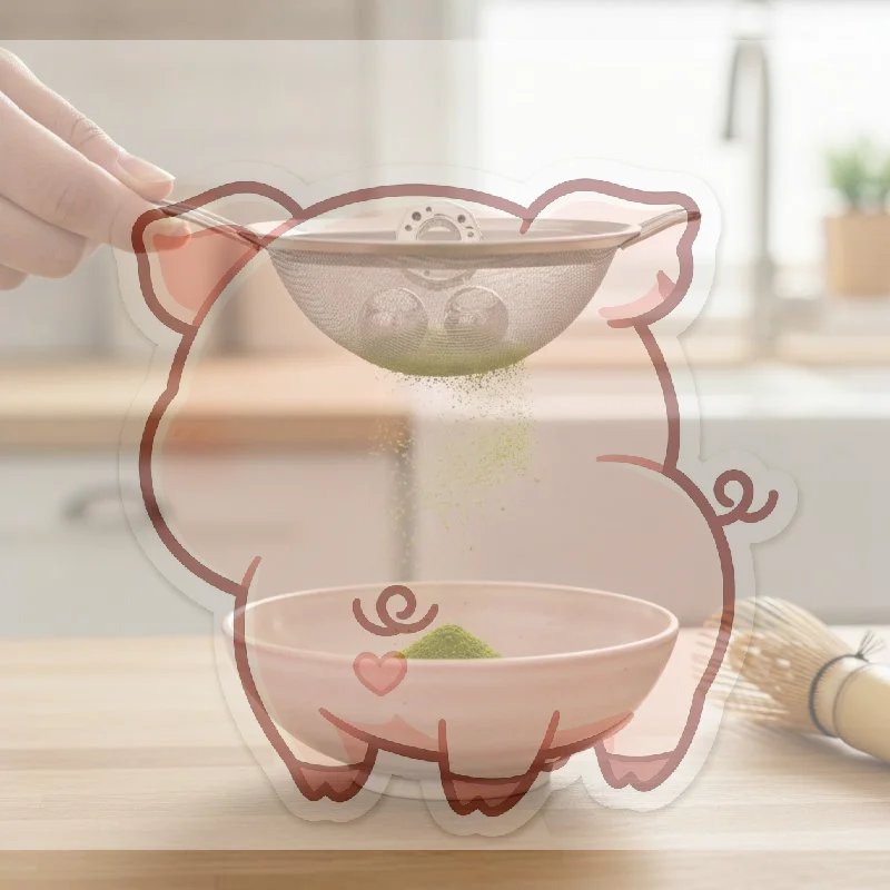 Stainless Steel Matcha Sifter Flower Shape Smooth Edge Non Toxic Food Safe Sieve for Tea Baking Gifting Option