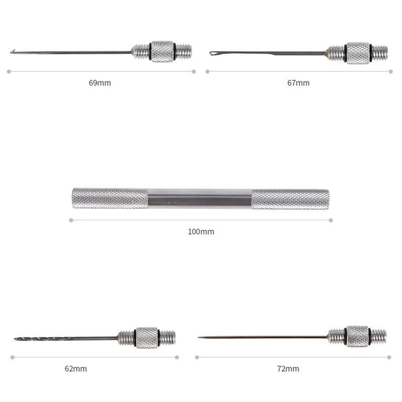 5PCS Multifuntio Carp Fishing Core Rigs Making Tools Splicing Needles Drill Carp Tools Accessories For Carp Fishing Tackl