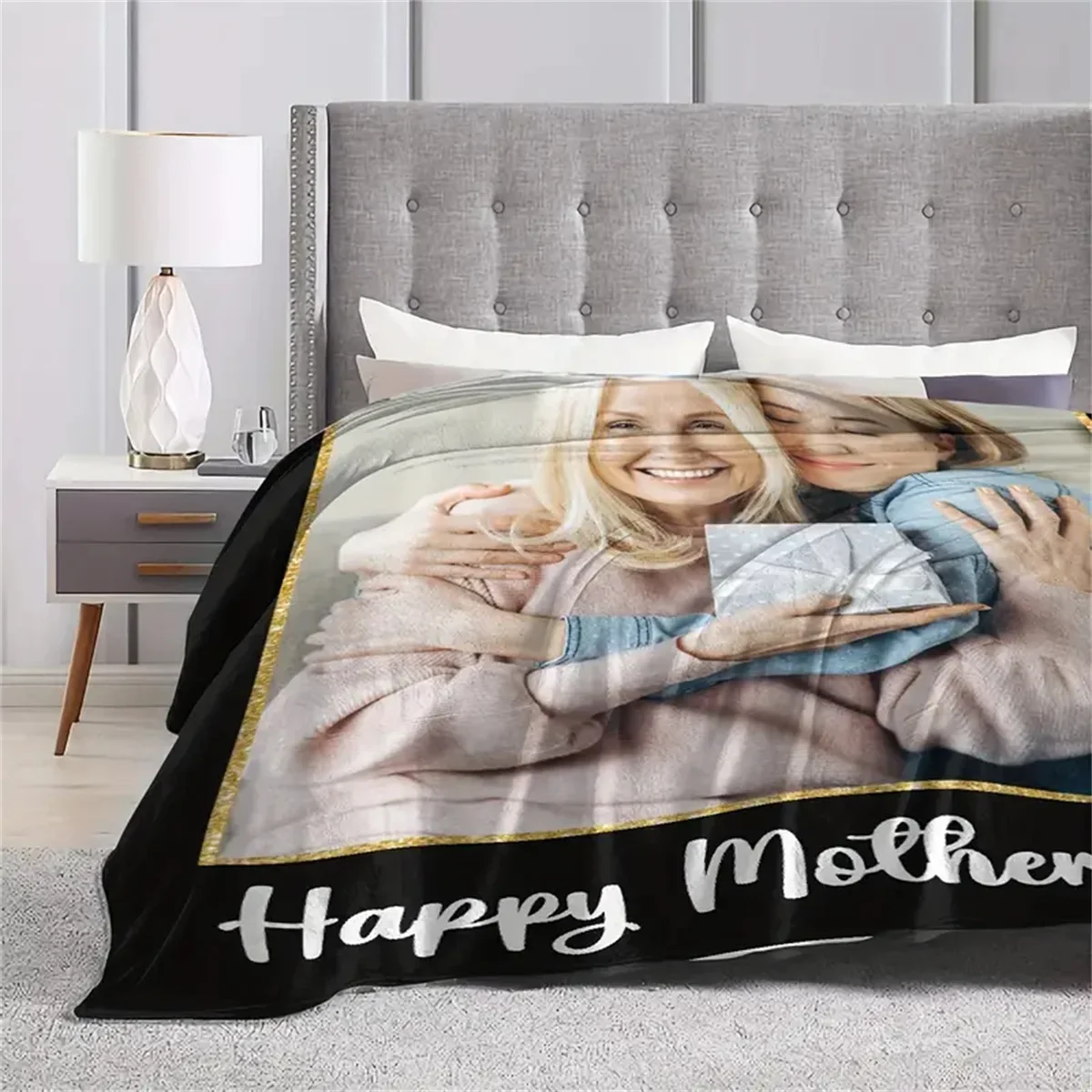 Gifts For Mom Blanket Customized Pictures With Photos Blankets Anniversary Mom's Birthday Gift  We Love You Throw Blanket 2024