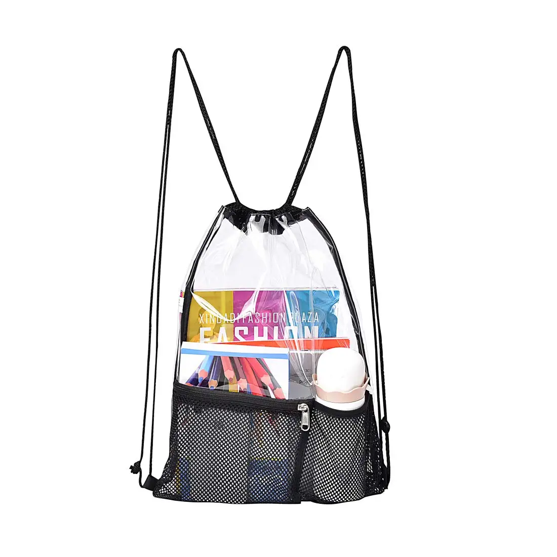 Clear Drawstring Bag,Children\'s swimming bag waterproof storage bag beach bag,Backpack for Concert Sport Festival Travel Work