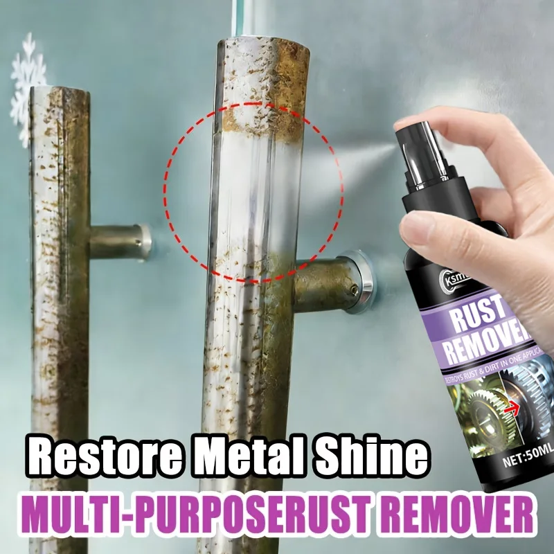 Spray Protector para Eliminar Óxido de Metal con Peróxido de Hidrógeno, Inhibidor de Corrosión, Fórmula de Acción Rápida para Autos