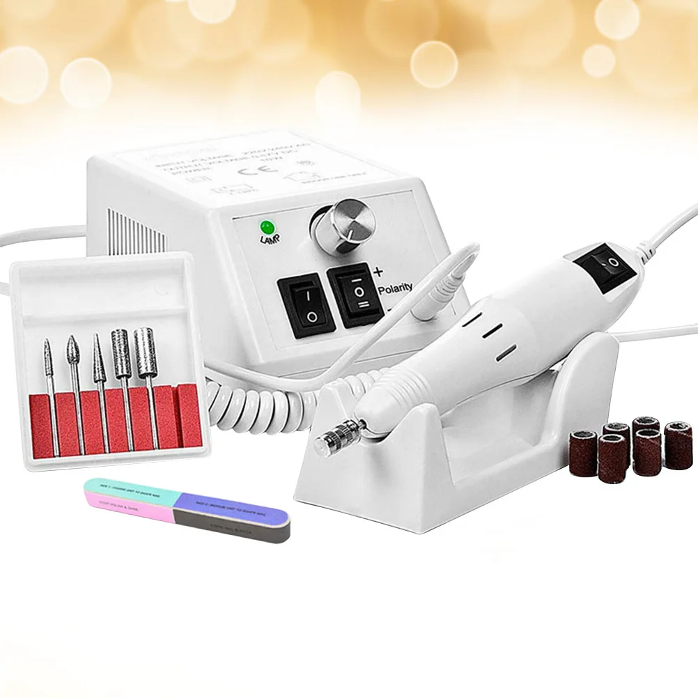 

Electric Nail Polisher Machine Manicure Polishing Tool High Speed 20000-30000Rpm Replaceable Grinding Heads Low Noise Durable