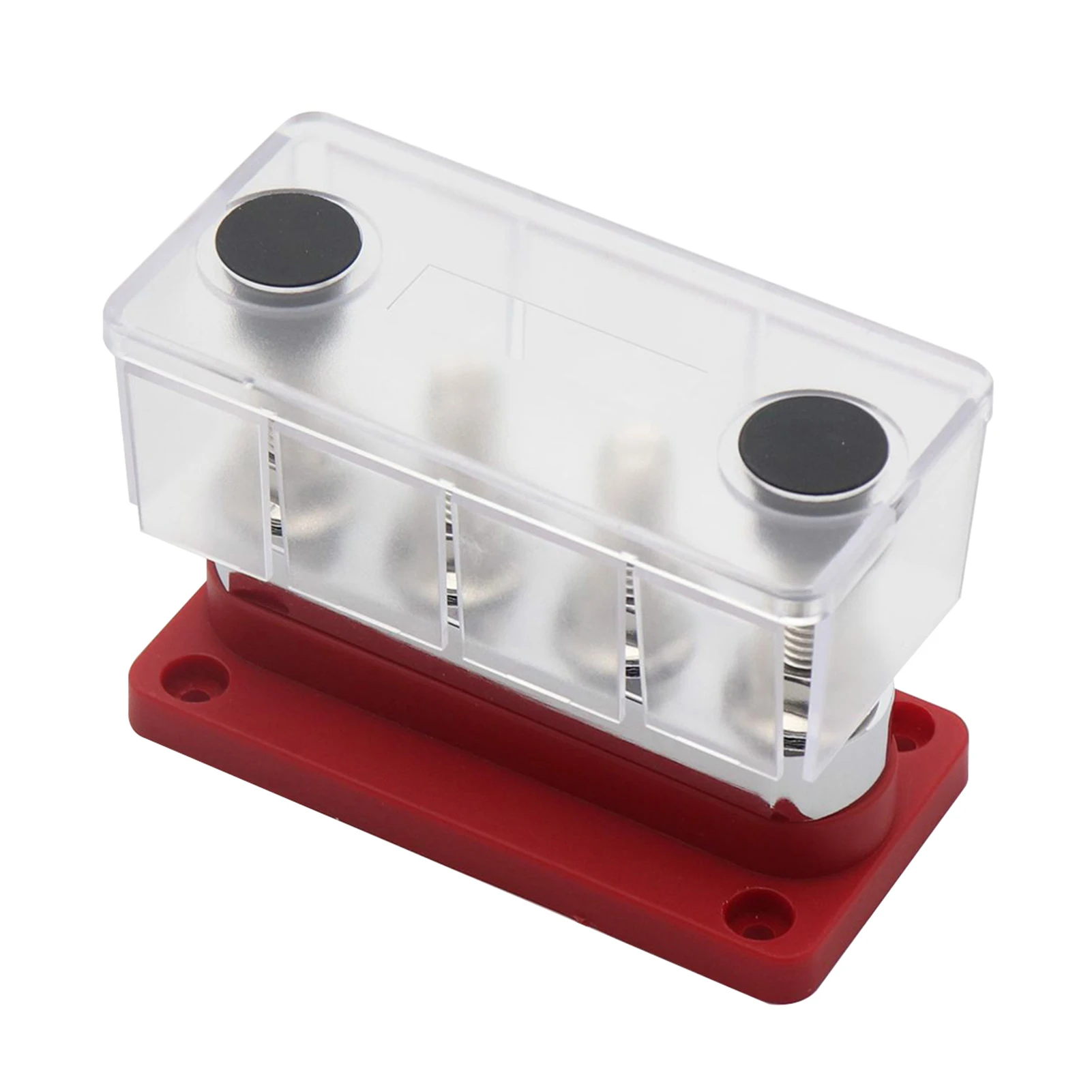 AOA4713C-M10 600A Power Distribution Block Bus Bar 4 x 3/8 Posts 48V DC Busbar Box