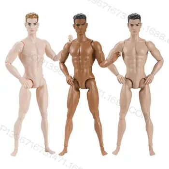 MAF Elemental BJD 6bodový mužský model vojáka, nahý lidský pohyb, sval, model 13 kloubů, hračka pro panenky 6 nejlepší prodej BJD panenka mužská nahá - №5