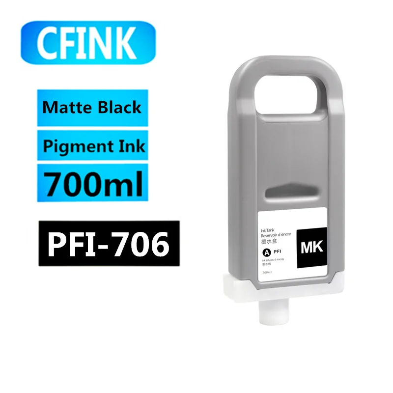 Cartucho de tinta compatível com tinta, adequado para Canon iPF 8400 9400 8410 9410 8410S 9410S impressora, 700ml