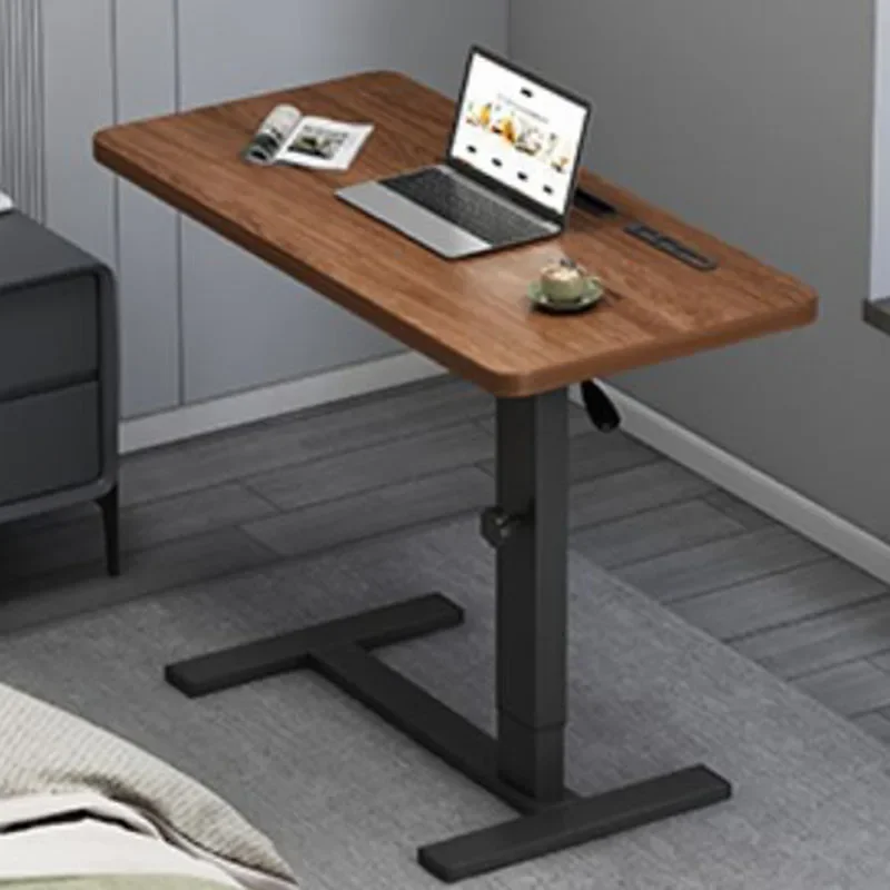 

Pneumatic Bedside Table Office Desks Movable Lifting Sofa Side Computer Desk Student Laptop Table Escritorio Office Furniture