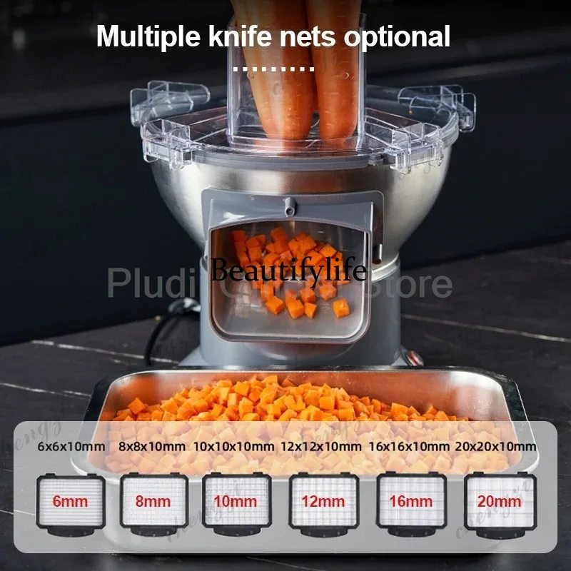 A81 Commercial Electric Vegetable Dicer Multifunctional Food Processor Compact Chives Scallion Slicer for Kitchen Restaurant view 3