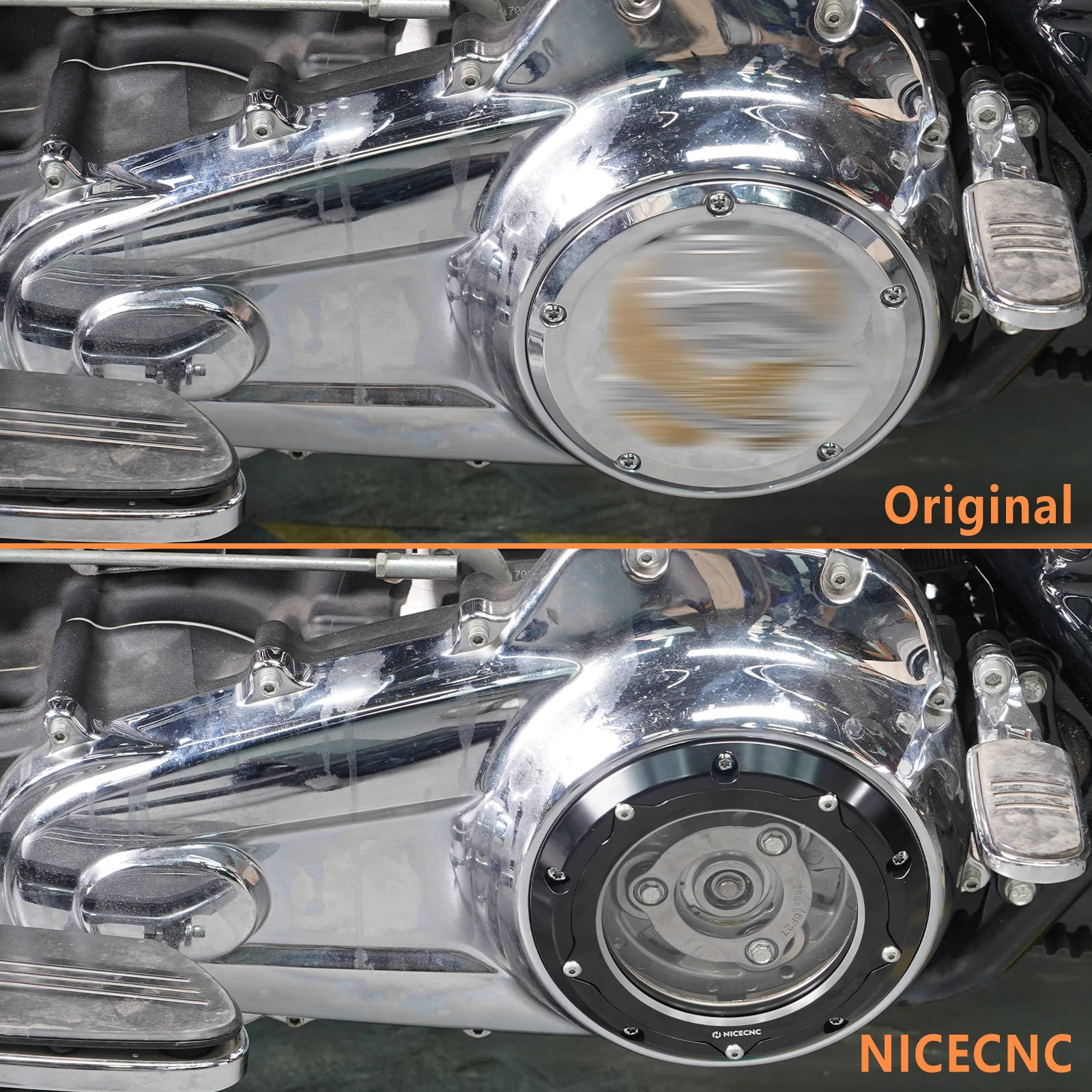 For 2017-2025 Harley Road King/Special Clutch Cover for CVO/Street Glide FLHX FLHXSE Road Glide FLTRX Tri Glide Ultra 2016-2025