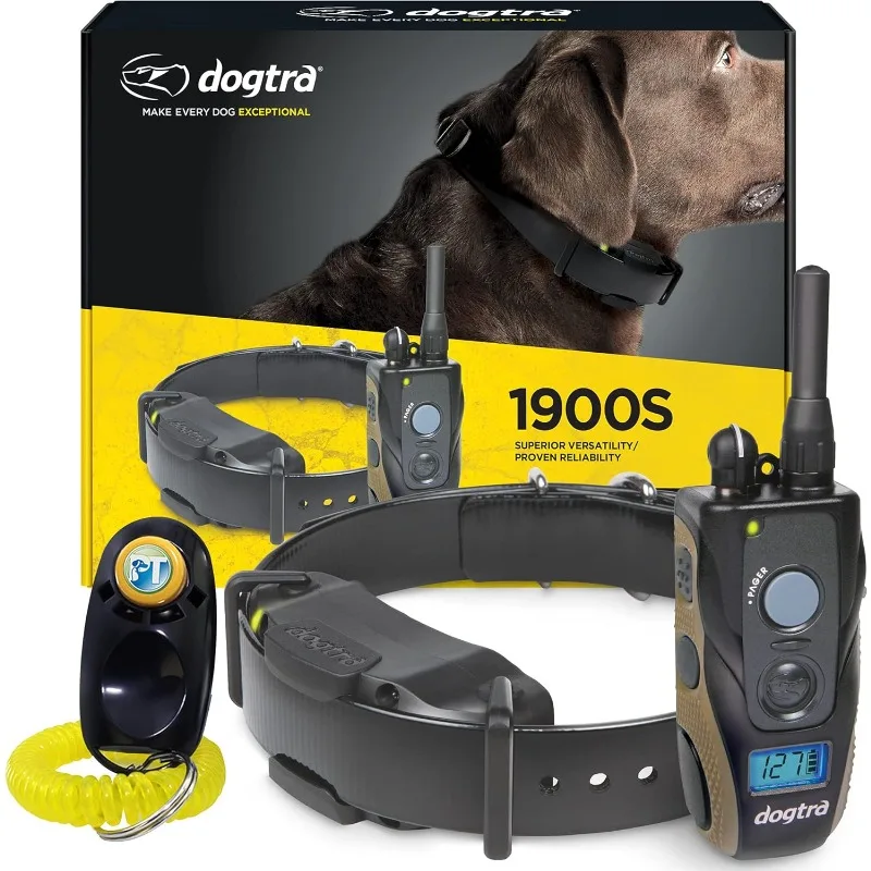 

1900S 3/4 Mile Range Rechargeable E-Collar with Adjustable Levels for Training Collars