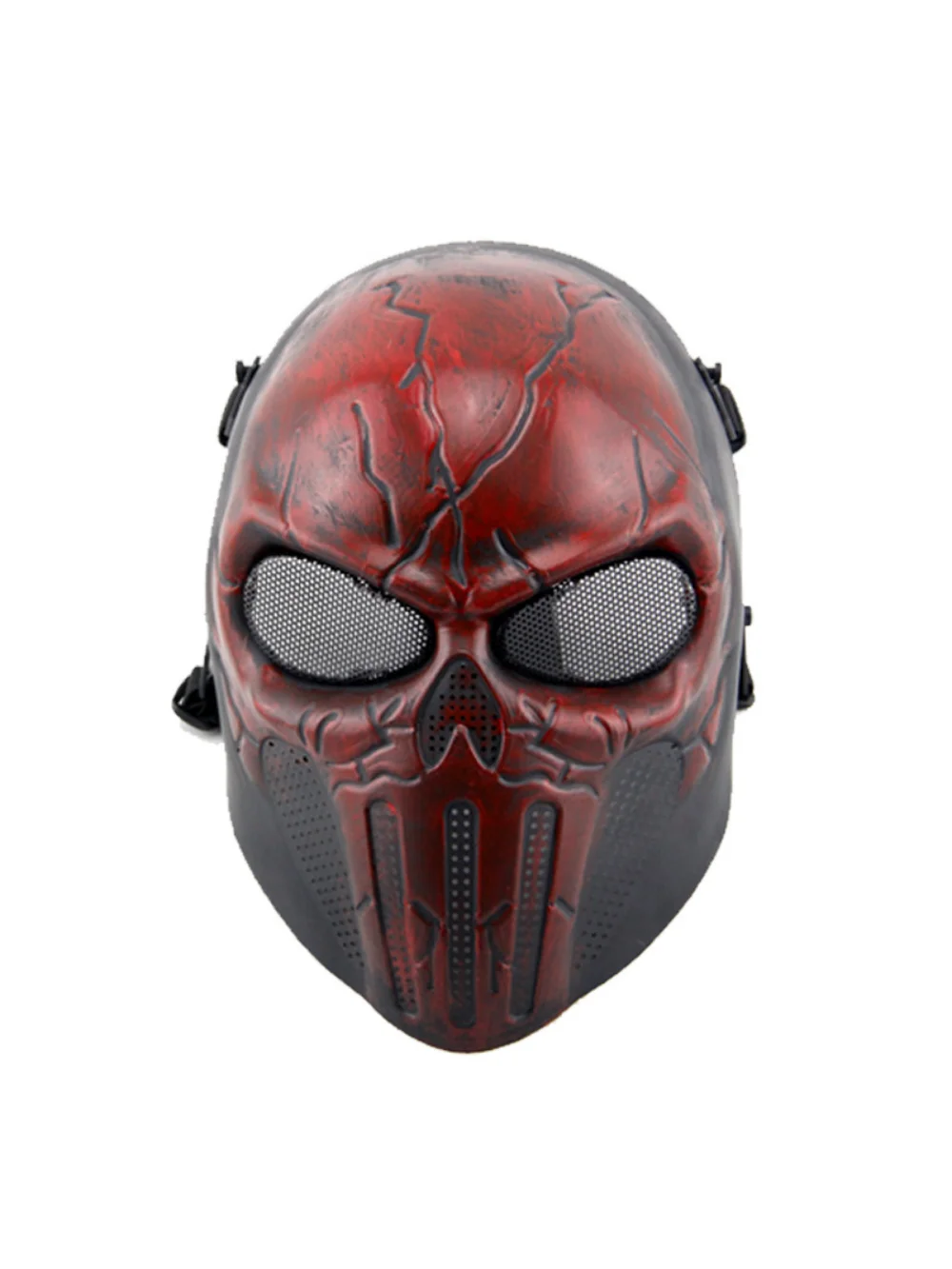 Halloween Party Luxury Airsoft Paintball Mask Skull Full Face Mask Army Games Outdoor ABS Mesh Eye Shield Costume Supplies