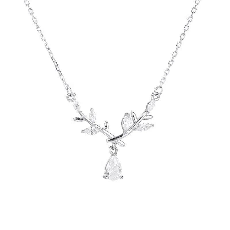 

New Muse Sterling Silver Necklace Women's Light Luxury Niche Premium Safety Pendant S999