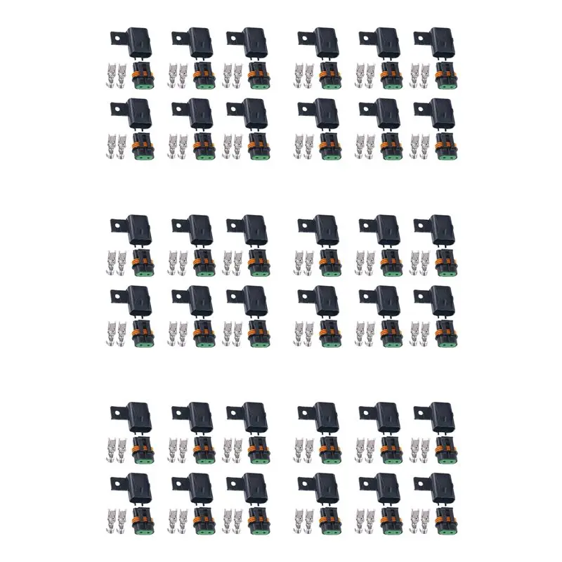 LLCS-36PCS ATO ATC Fuse Holder Assembly ATC Waterproof Sealed Fuse Socket Kit Splice Existing Wire Kit