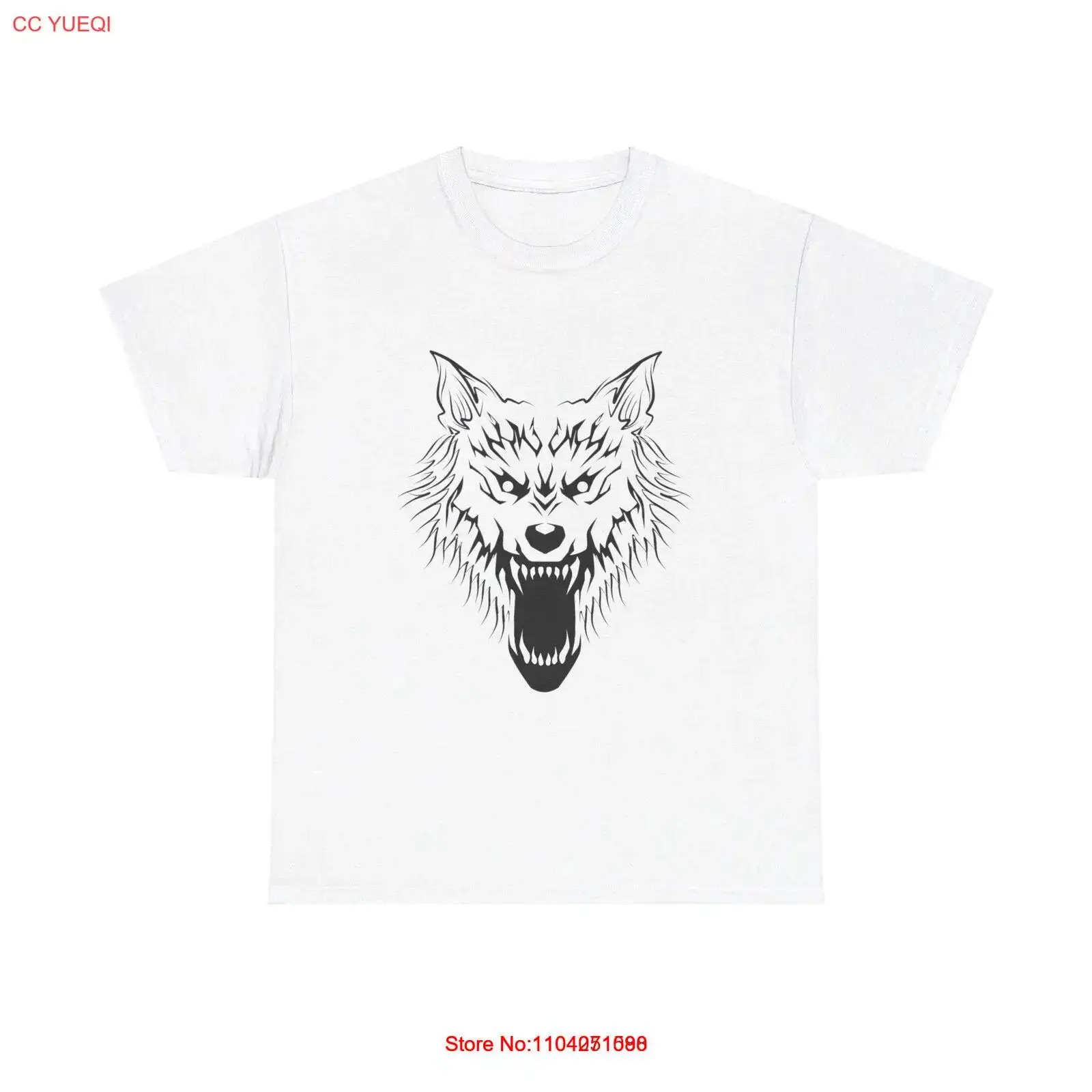 Scary Wolf T-Shirt - cool dark growling predator ferocious wild fierce growl art