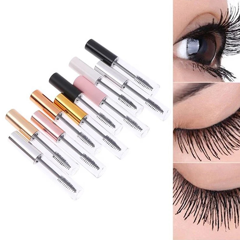 10Ml Lege Matte Mascara Tubes Make-Up Wimper Navulbare Fles Witte Dop Cosmetische Verpakking Containers Wenkbrauw Crème Tubes