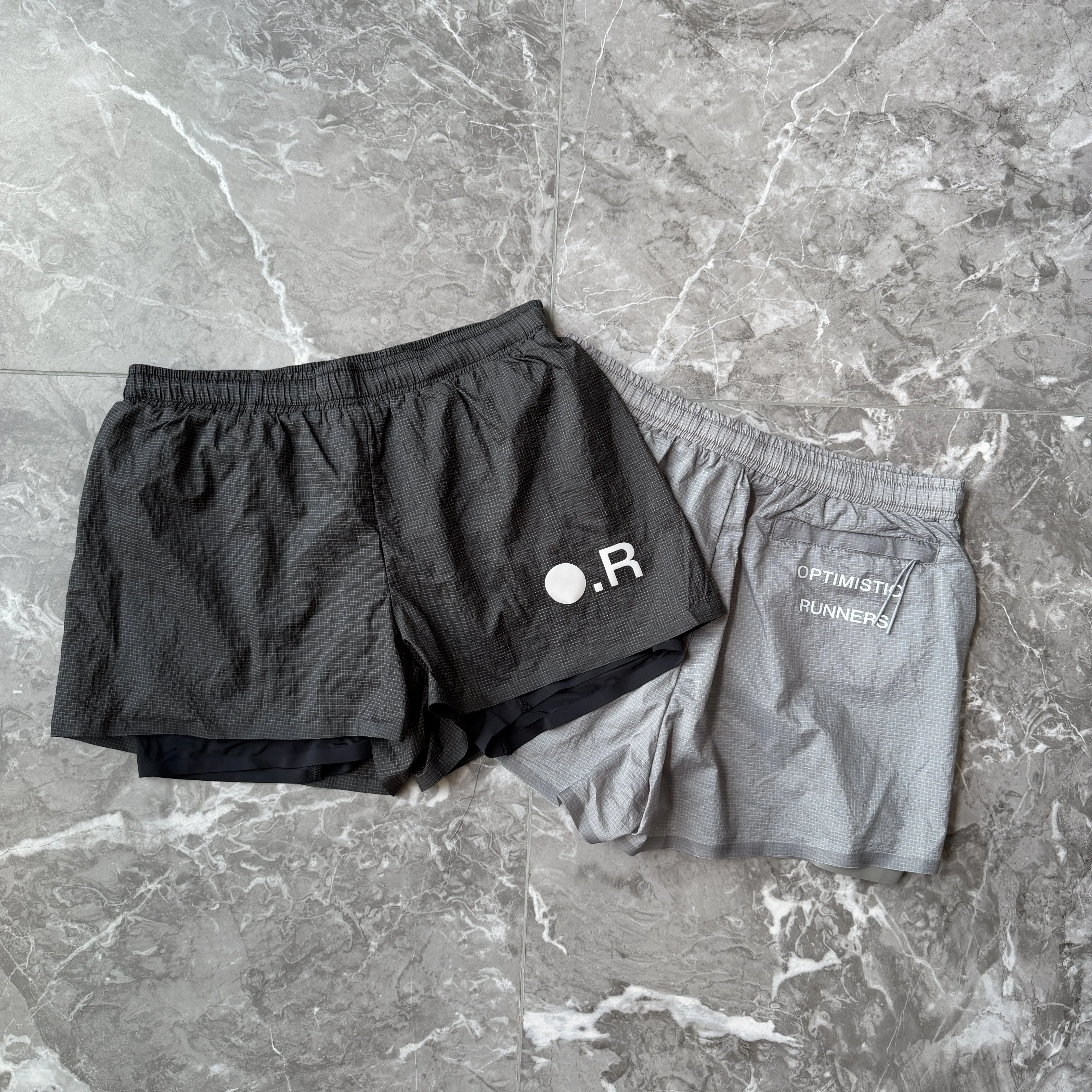 Optimist Runners Lightweight 2-in-1 Compression Shorts Double Layer for Trail Running Fitness Training Athletic Shorts Unisex