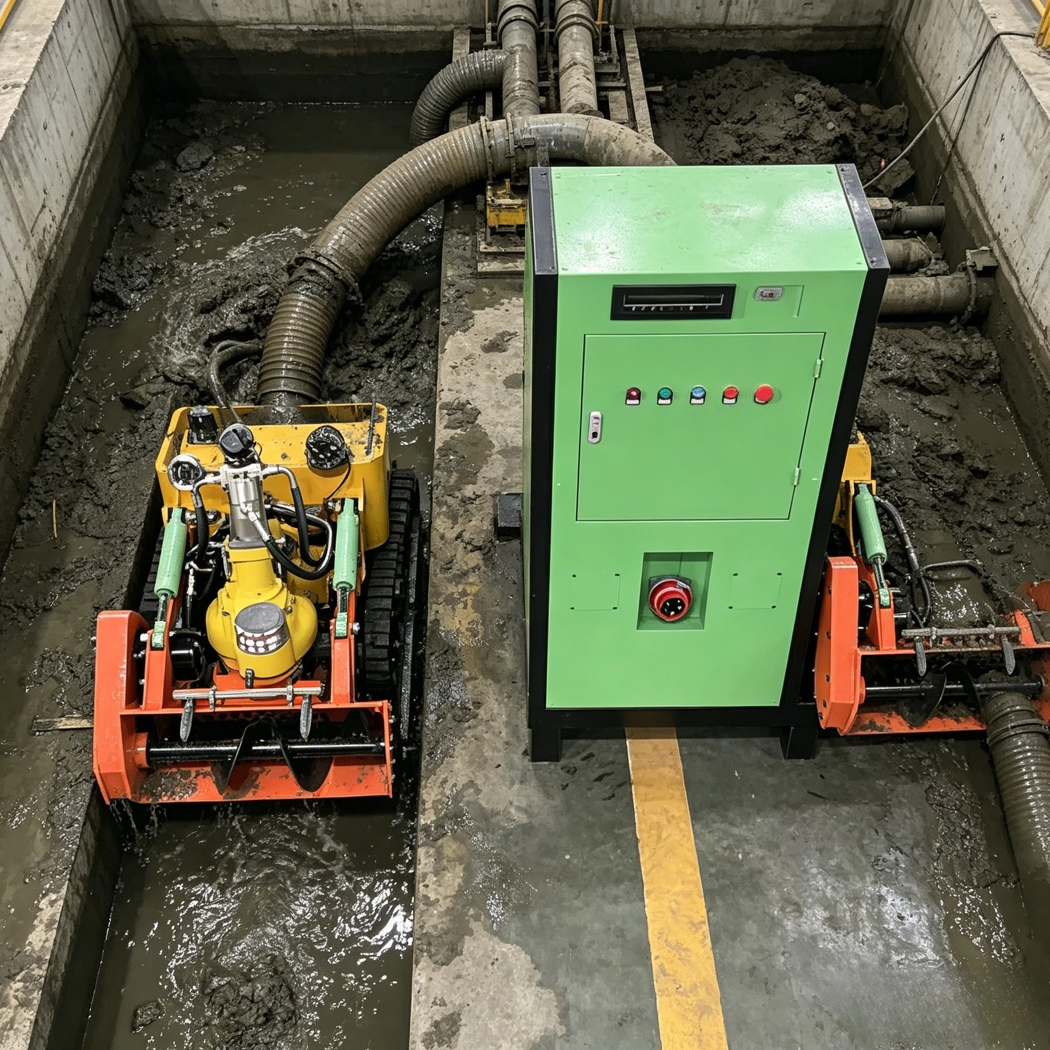 Best Underwater Dredging Robot Remote Control Silt Remover for Pool Lake Sediment Cleaning Customized