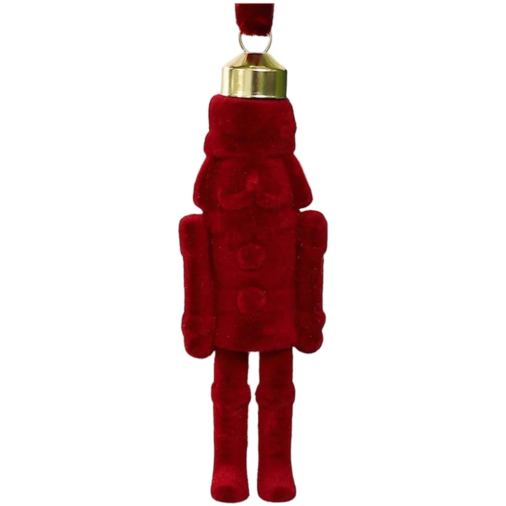 

Handmade Christmas Ornament DIY Flocked Figure 10*4*2cm Christmas Decoration Handmade Artistry Seasonal Atmosphere