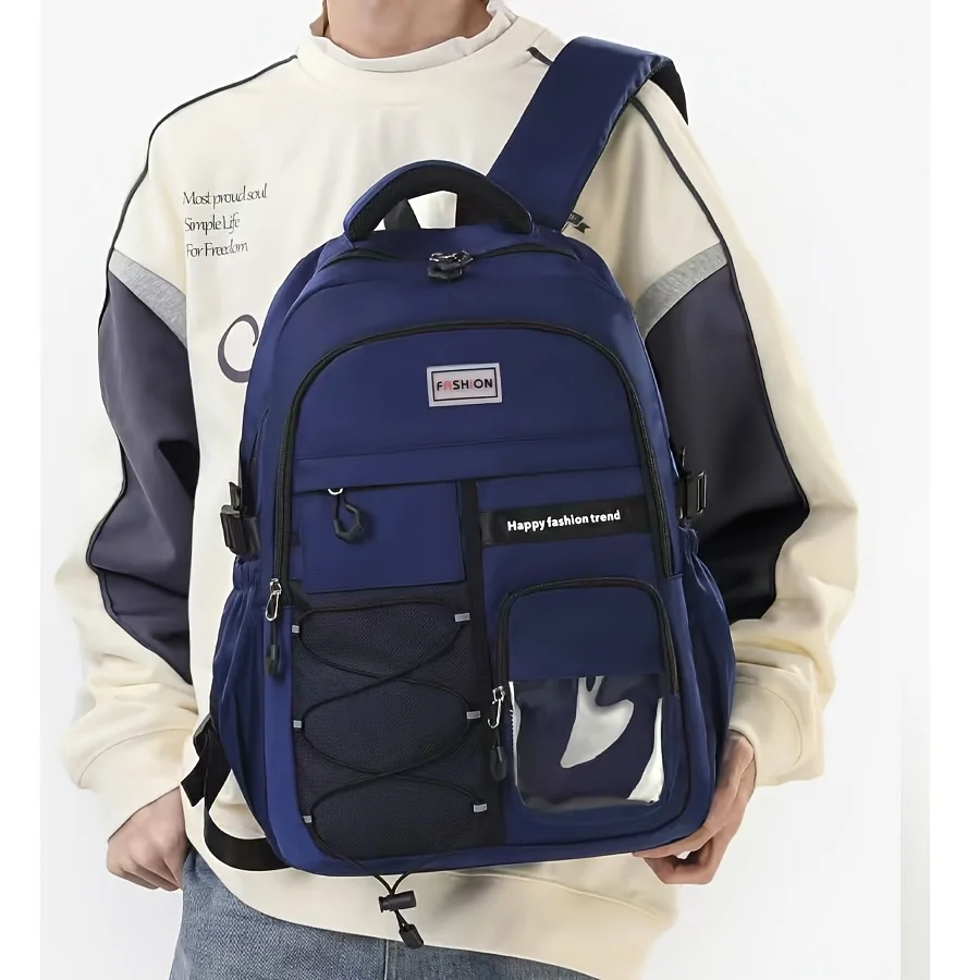 Casual Workwear Backpack, Large Capacity Lightweight Daypack with Multiple Compartments Backpacks for Travel, School, Commuting